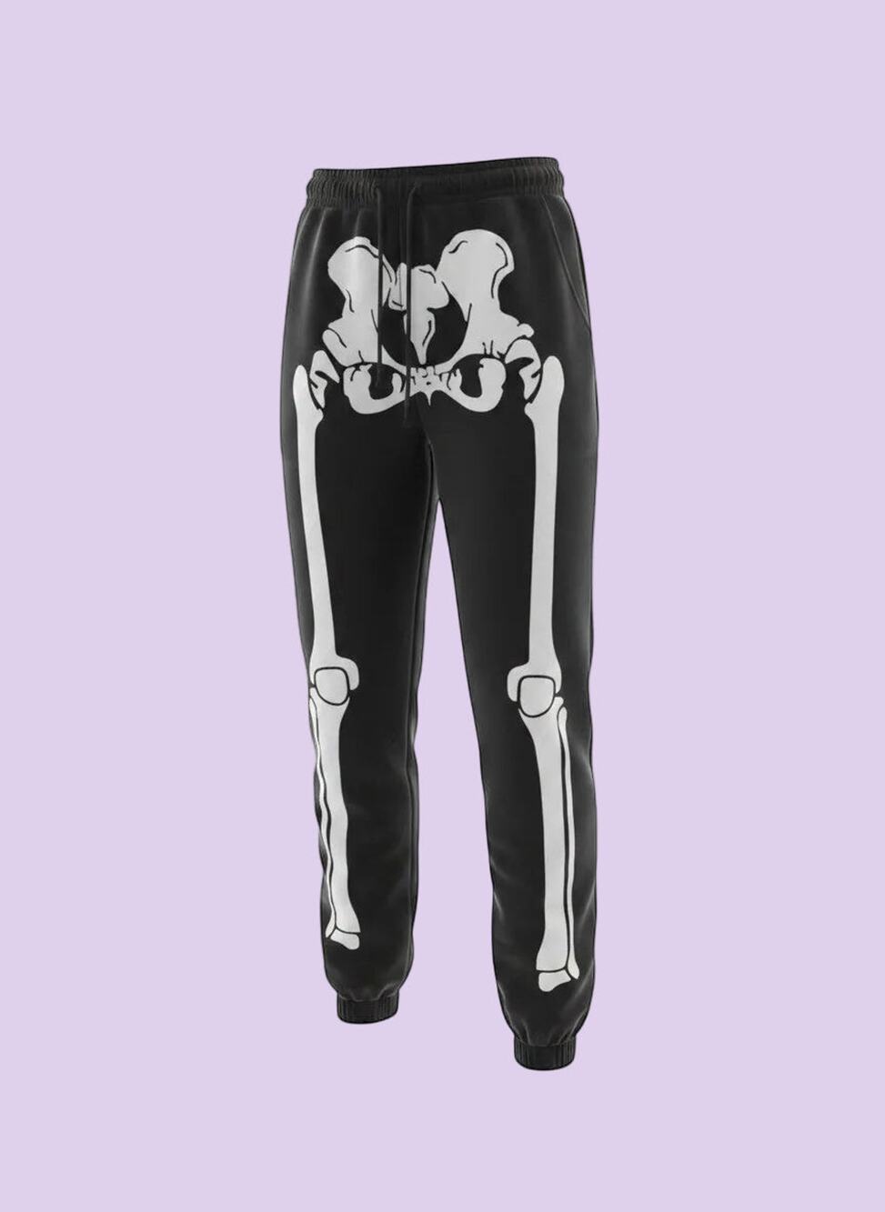Skeleton Print Sweatpants